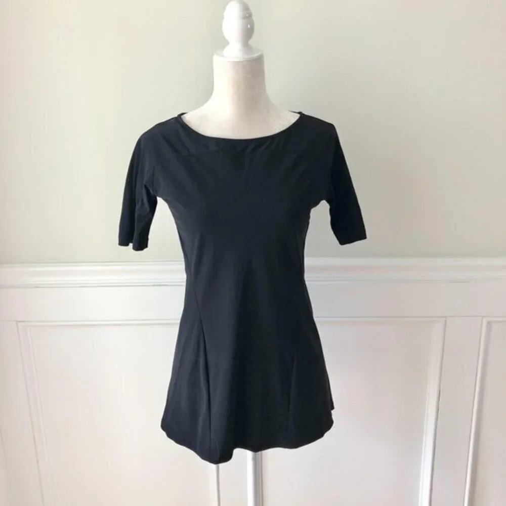 Haven Collective Black Short Sleeve Active Top